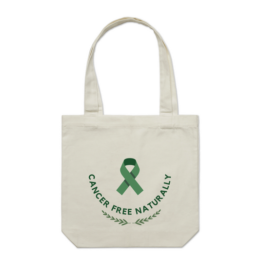 Cancer Free Naturally Eco Cotton Tote Bag