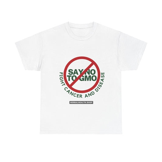 Cotton T-shirt Say No To GMO