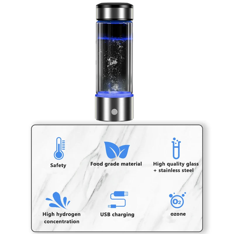 Hydrogen Water Generator Bottle (Antioxidant)