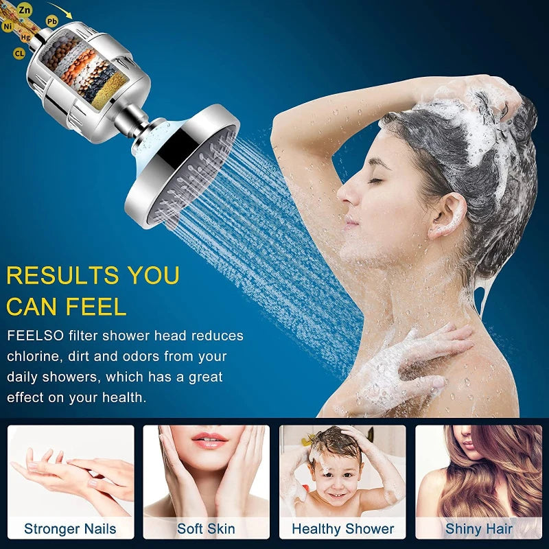 20 Stages Shower Water Filter (Remove Chlorine Heavy Metals)