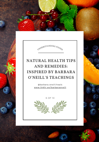 Pre Order Ebook 6"Diet and Foods' Impact on the Body: Unveiling Barbara O'Neill's Teachings"