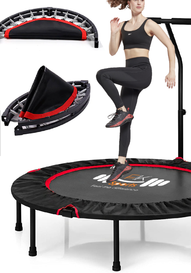 Rebounder (Mini trampoline for adult) Fitness, HITT training 330lbs max weight