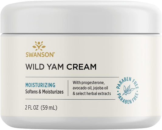 Wild Yam Cream - Formula for Women Promoting Perimenopause & Menopause Support - Women'S Health Balm W/No Parabens for Comfort & Wellness - (2 Fl. Oz. Jar)