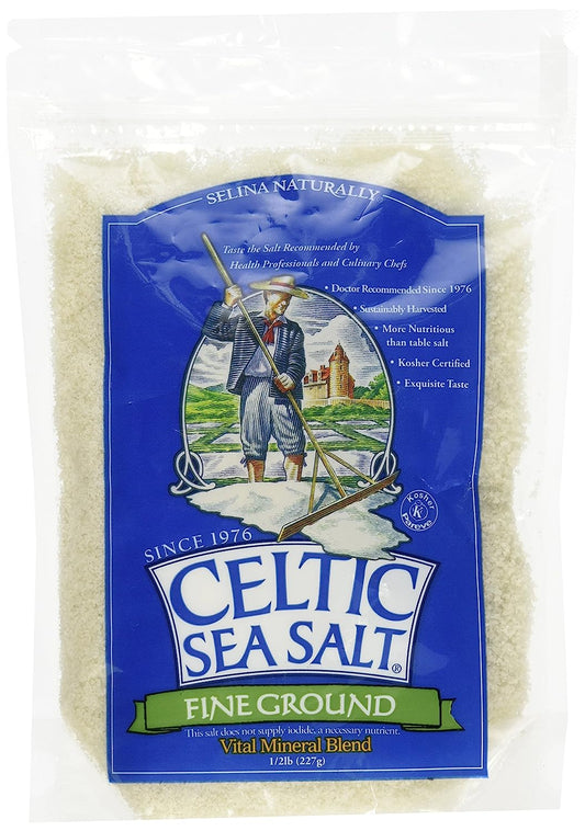 Celtic Sea Salt Fine  0.5 Pounds