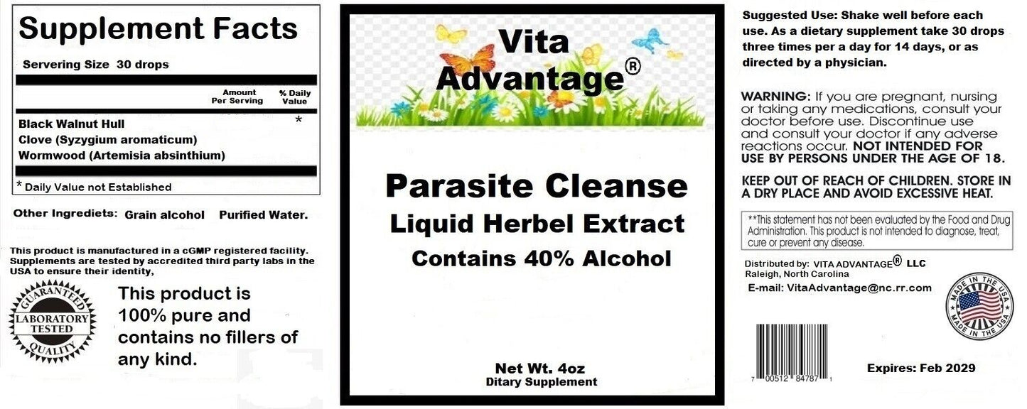 Parasite Cleanse Tincture/Extra